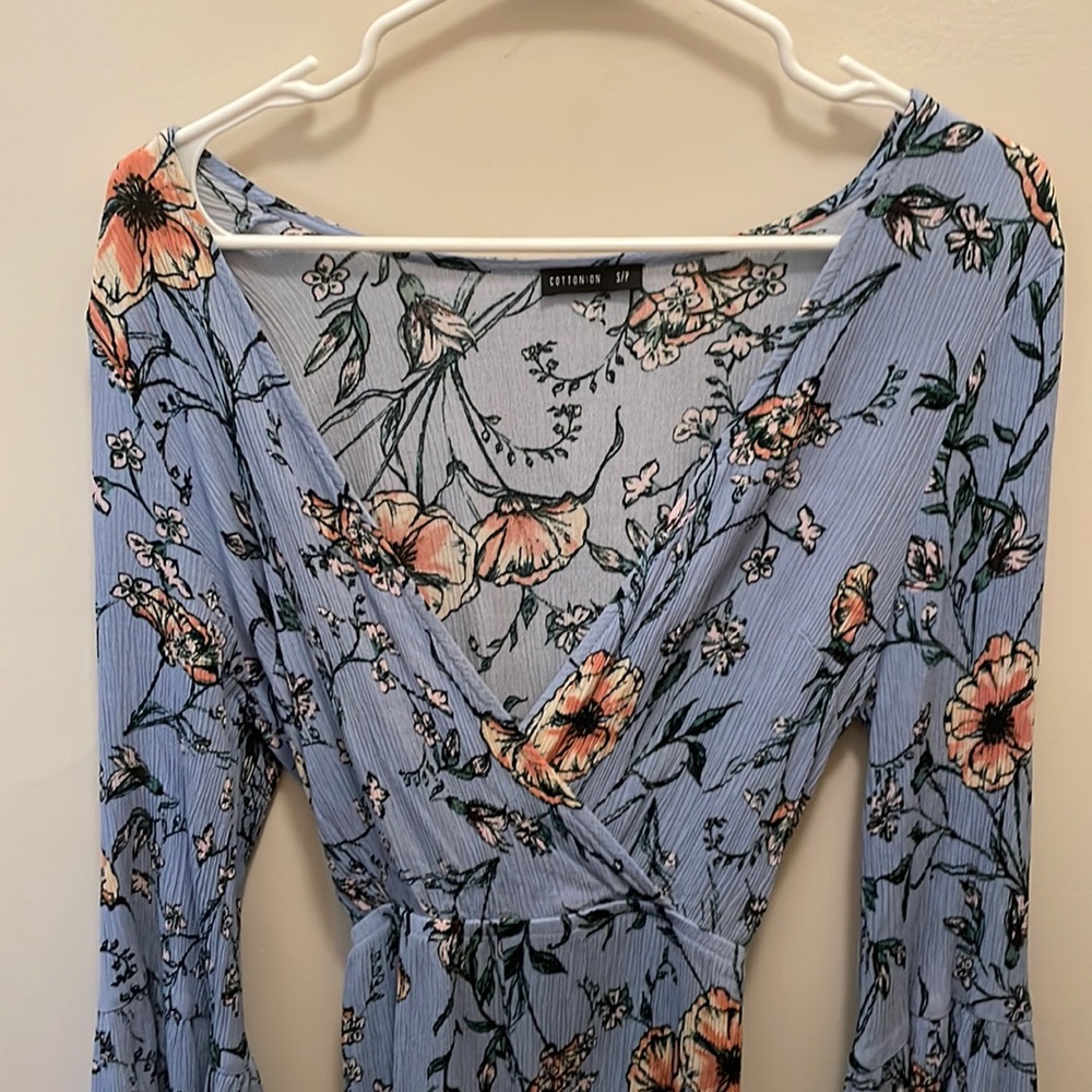 Cotton On Floral Boho Gypsy Bell Sleeve Romper S